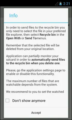 Recycle Bin android App screenshot 12